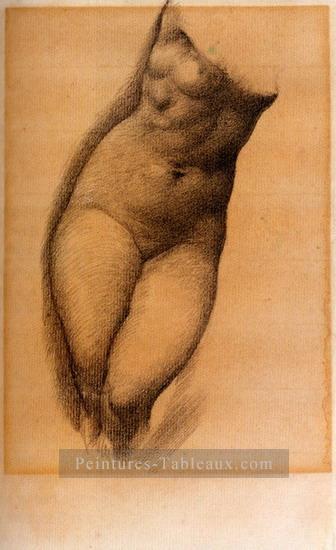 Étude pour la figure de Phyllis dans l’arbre du pardon préraphaélite Sir Edward Burne Jones Peintures à l'huile